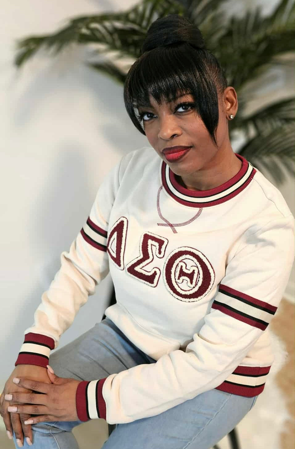 Delta Cream Chenille Crewneck