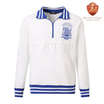 Sigma White Quarter Zip Sweatshirt