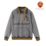 Alpha Denim Quarter Zip Sweatshirt
