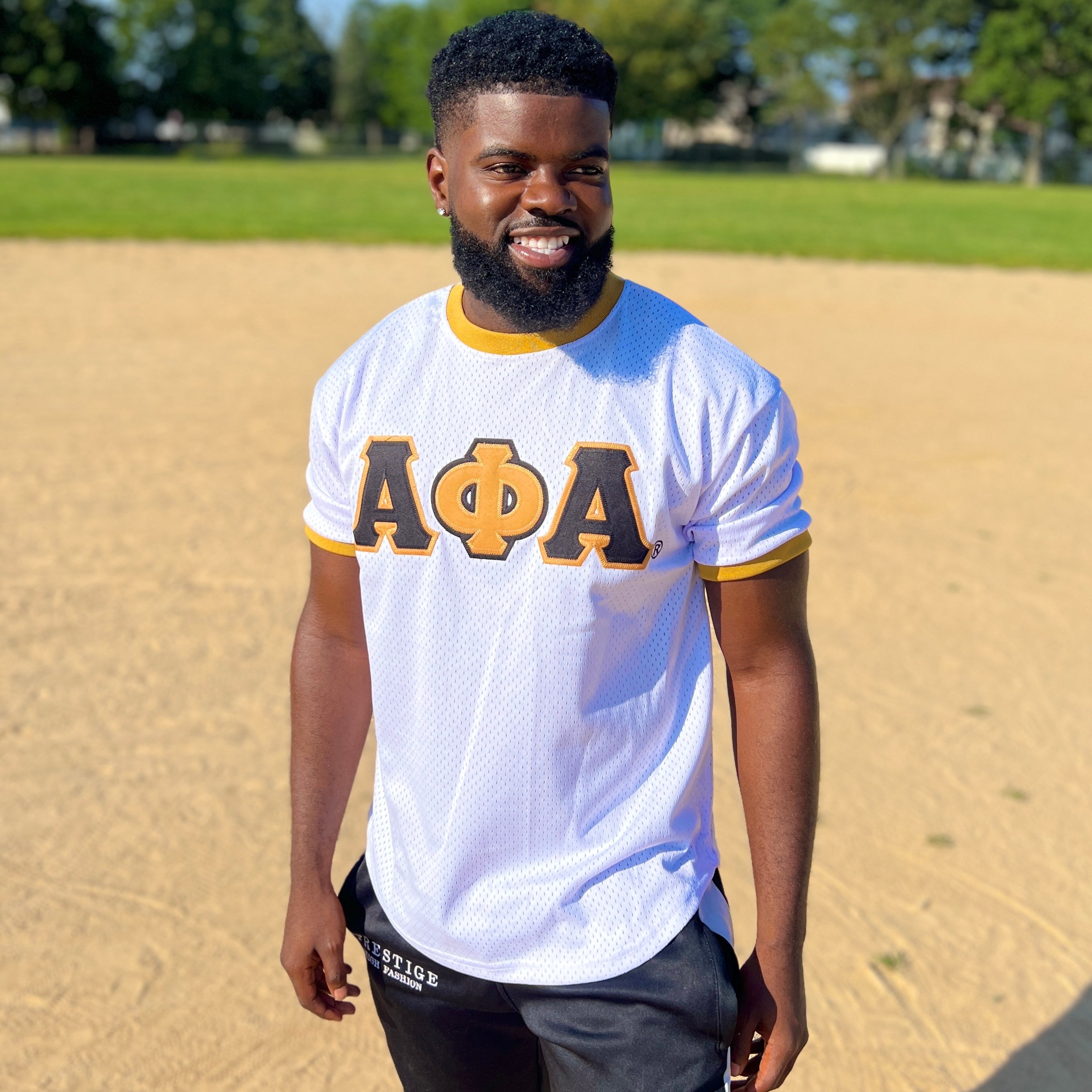 White Alpha Baseball Jersey