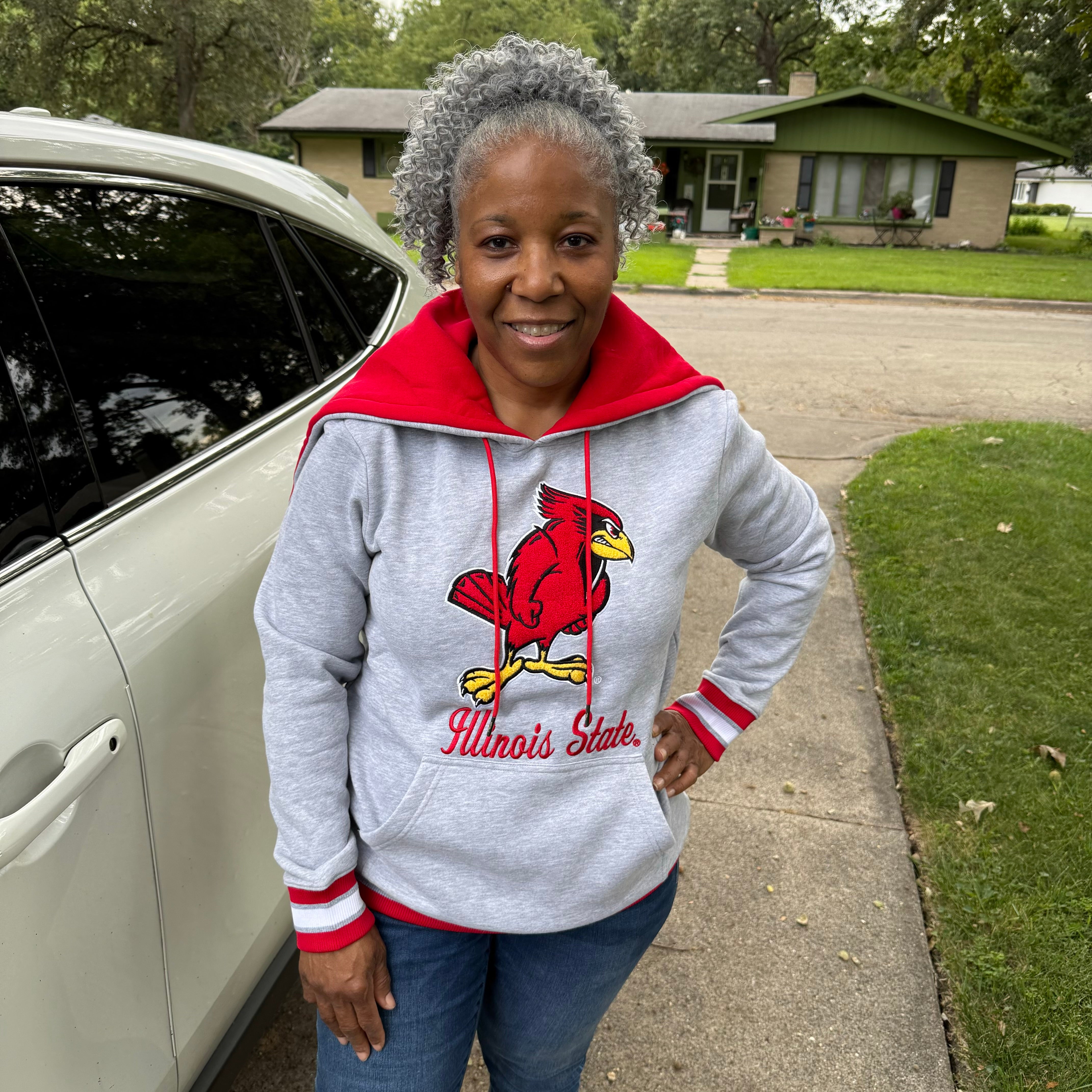 Illinois State University Grey Prep Hoodie