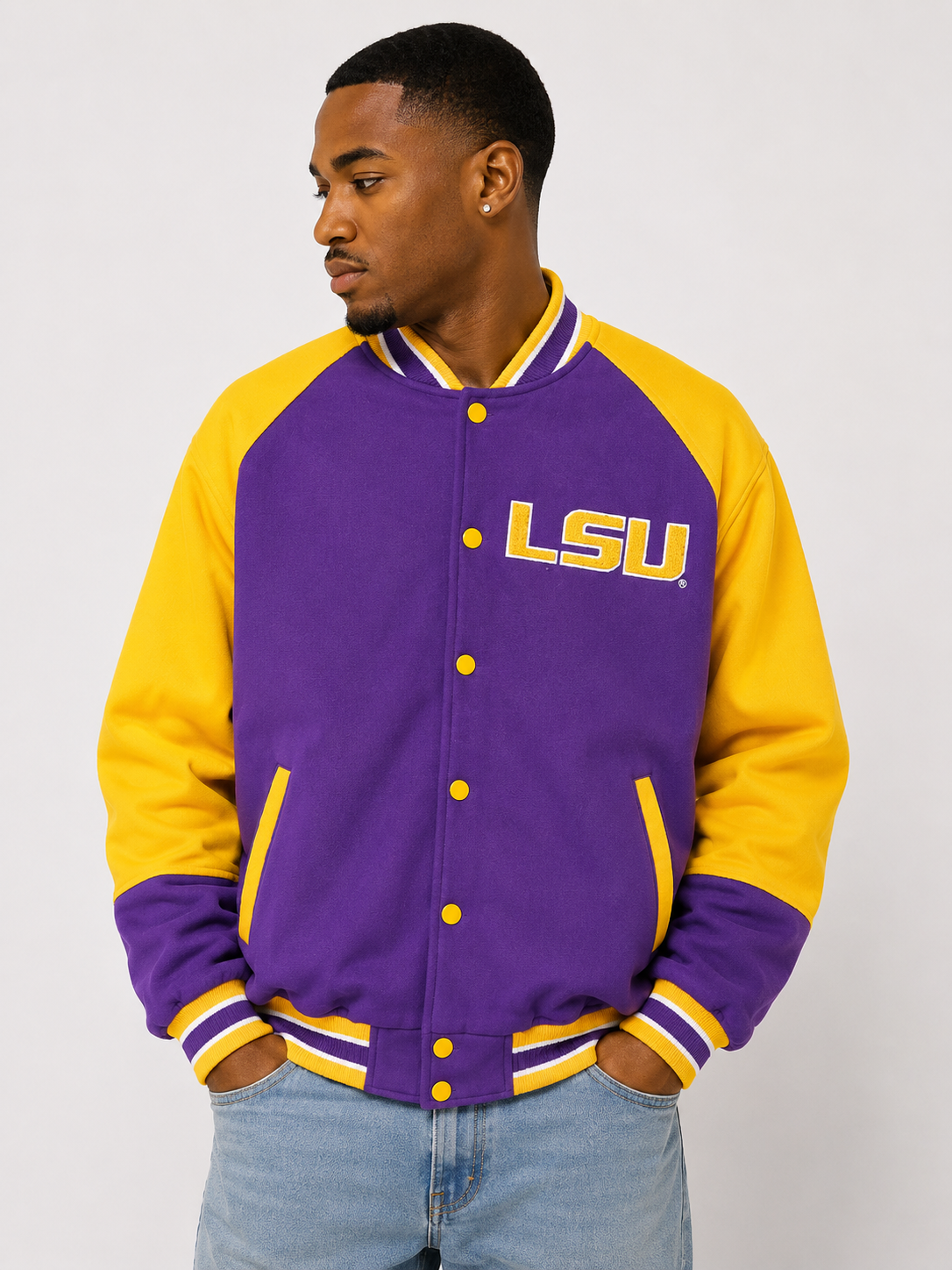 LSU Purple Fleece Jacket
