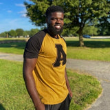 Alpha Gold Big A Premium Raglan Tshirt