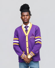 Alcorn Purple Fleece Cardigan