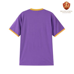 Omega Premium Purple Chenille Crest Ringer Shirt