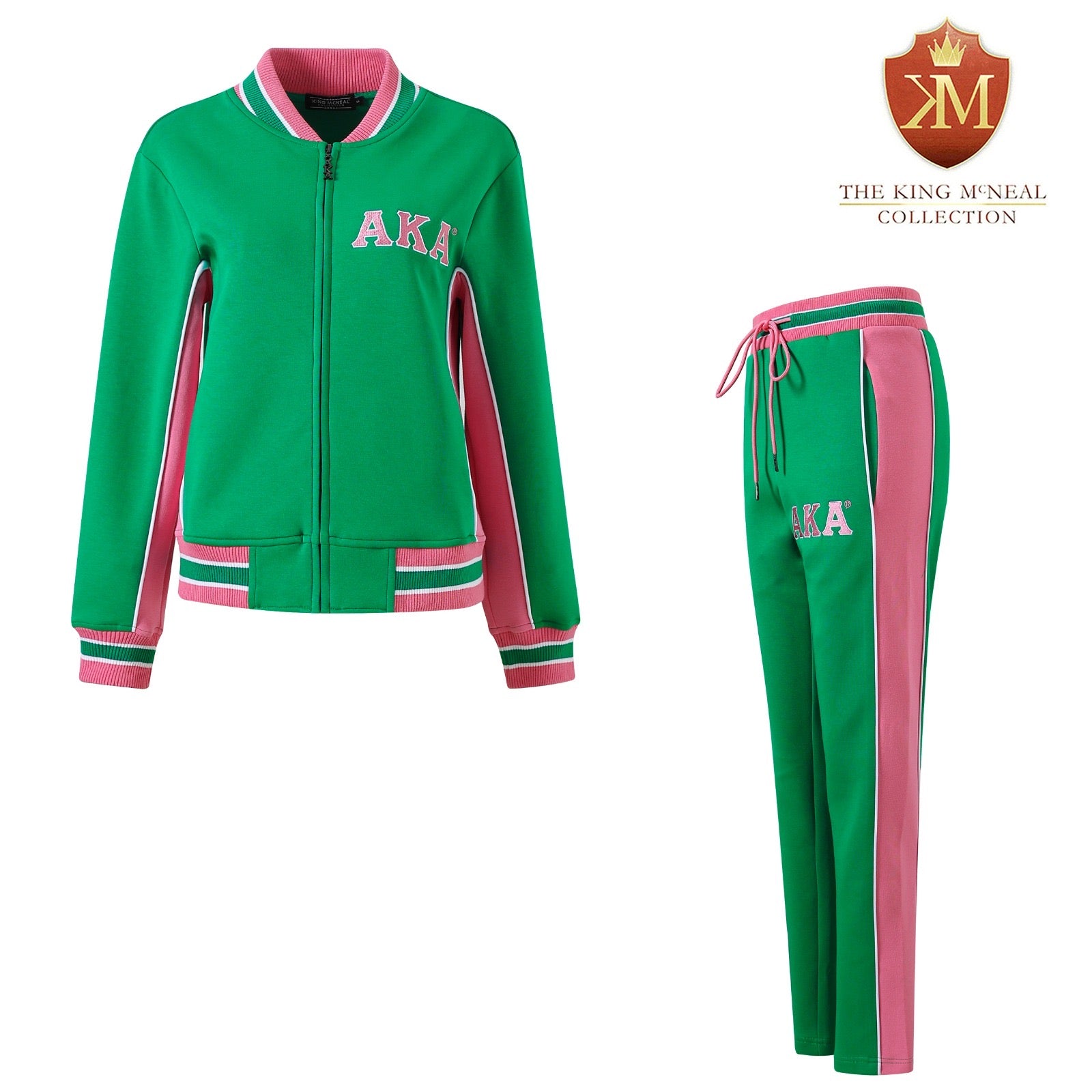 AKA Green Air Tech Fleece Warm Up Joggers