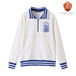 Sigma White Quarter Zip Sweatshirt