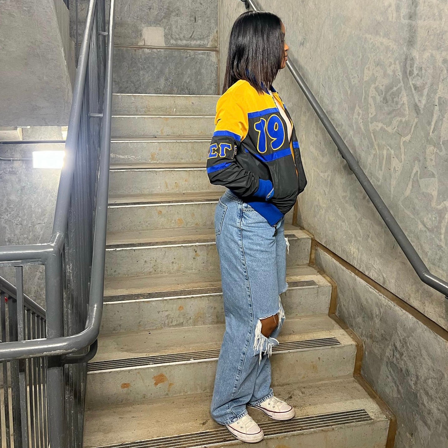 SGRho Black 3M Reflective Bomber Jacket