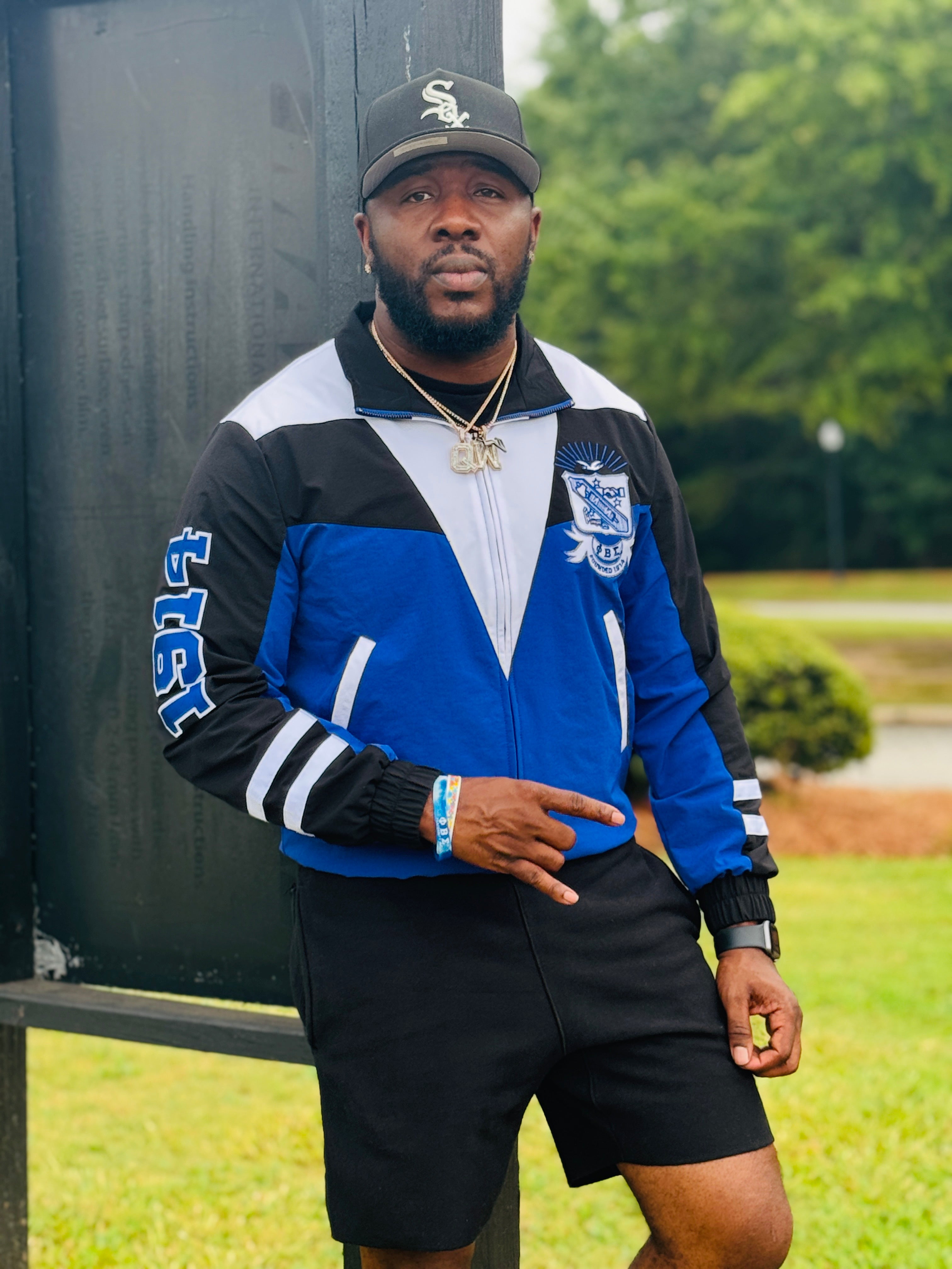 Sigma Blue Windbreaker Full Zip