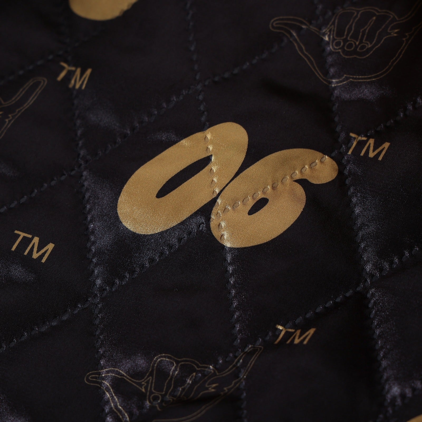 Alpha Old Gold Bomber Jacket Custom Lining