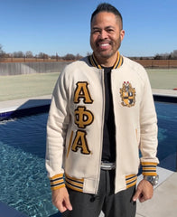 Alpha Neutral Chenille Varsity Fleece
