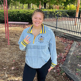 SGRho Denim Quarter Zip Sweatshirt Unisex