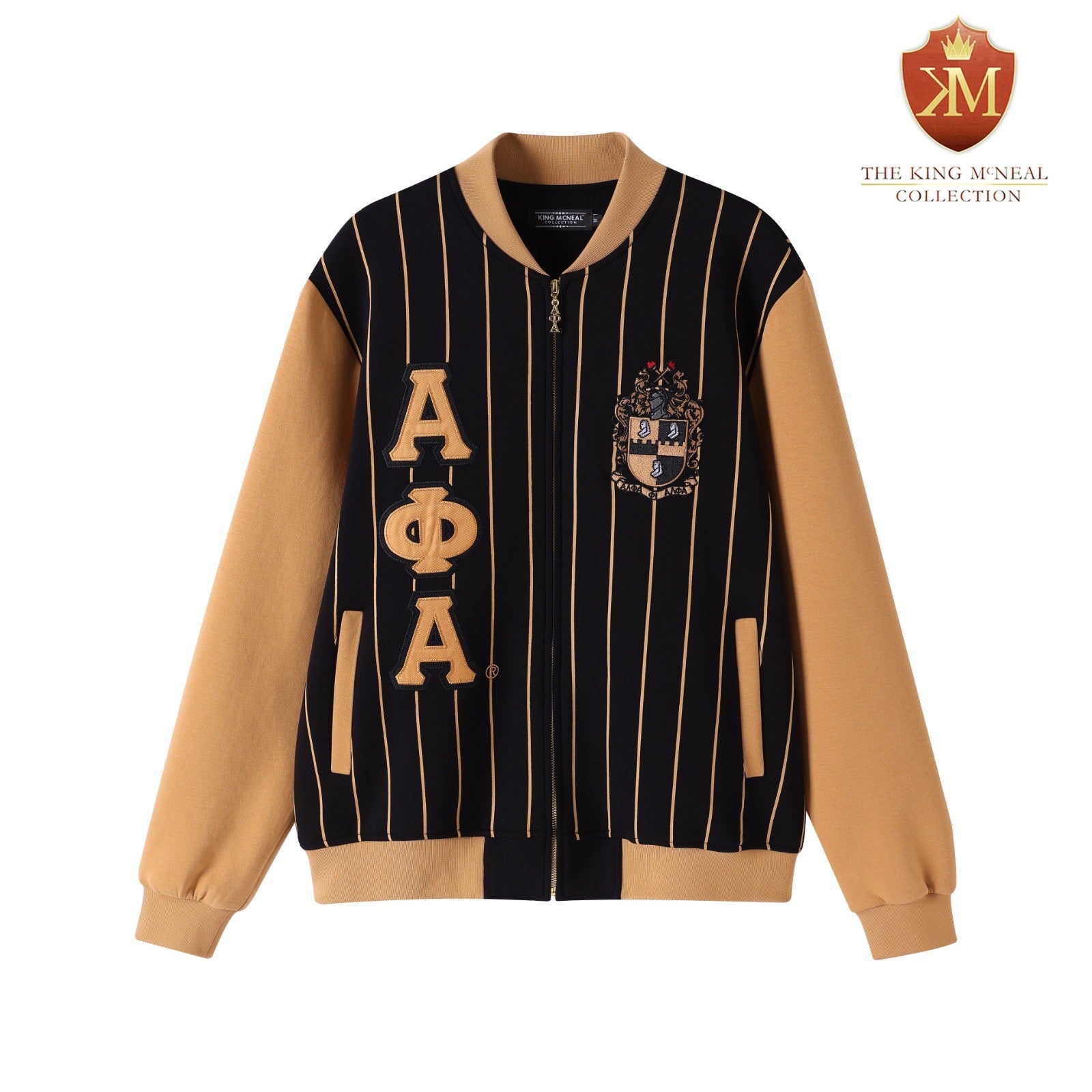 Alpha Pinstripe Tech Track Jacket
