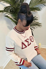 Delta Cream Chenille Crewneck