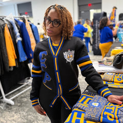 SGRho Black Fleece Cardigan Unisex Fit
