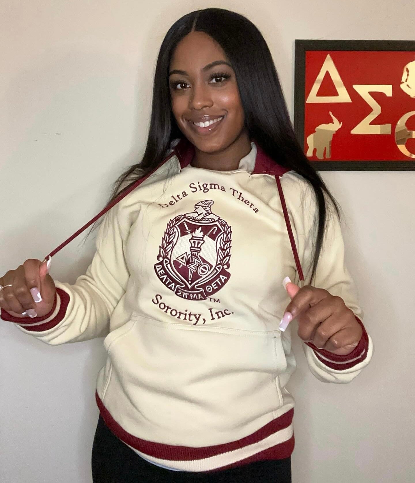 Delta Sigma Theta ΔΣΘ Lady Fortitude Embroidered Patch