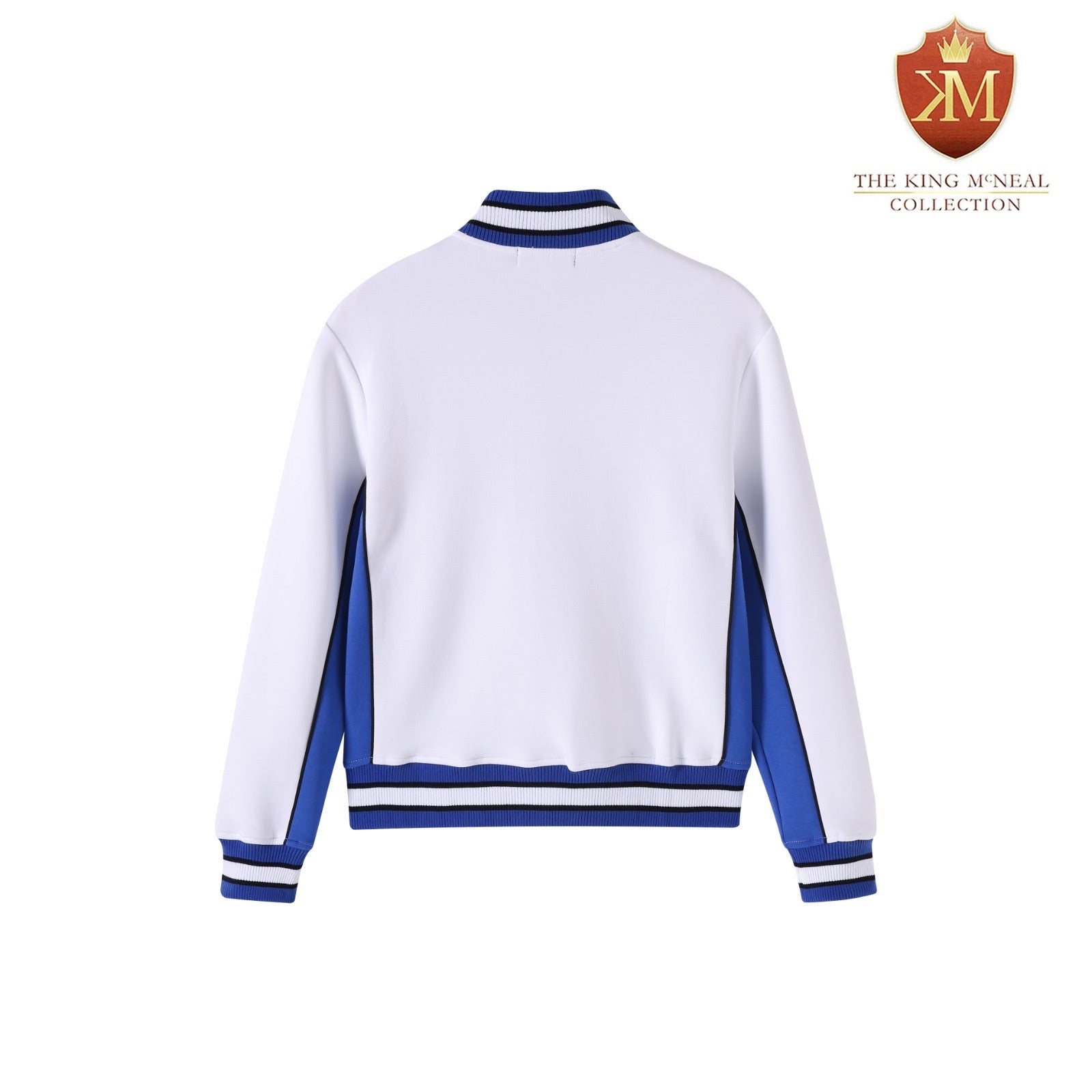 Zeta White Air Tech Fleece Warm Up Jacket
