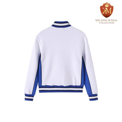 Zeta White Air Tech Fleece Warm Up Jacket