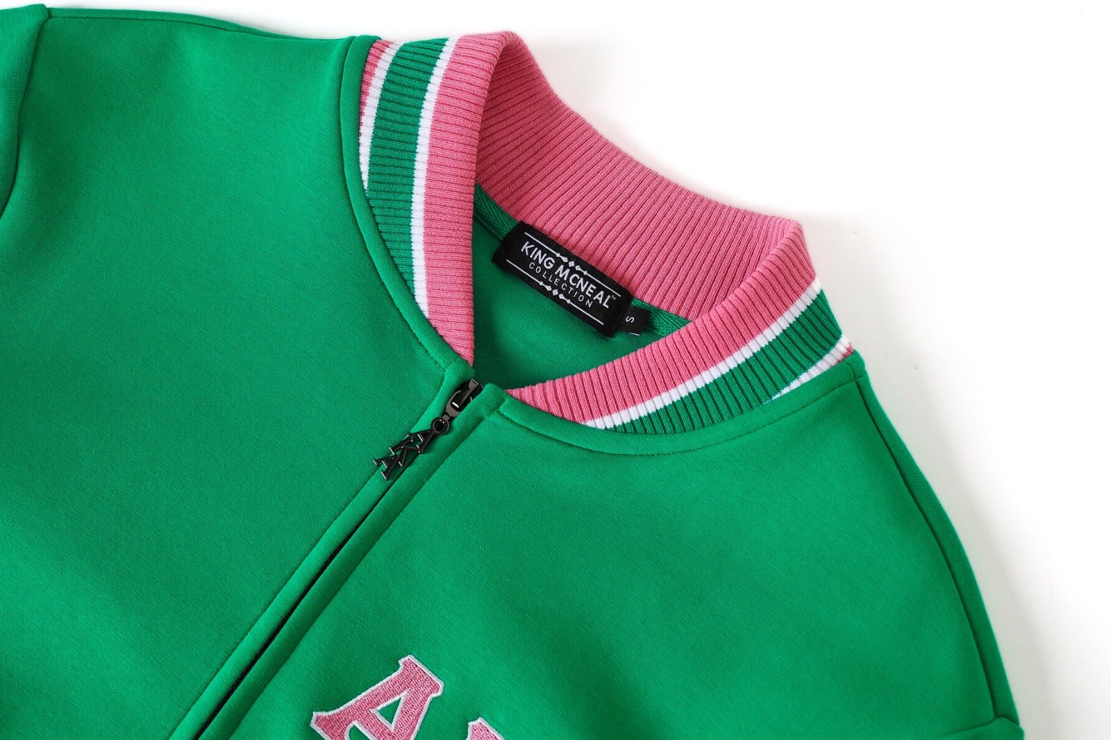 AKA Green Air Tech Fleece Warm Up Jacket