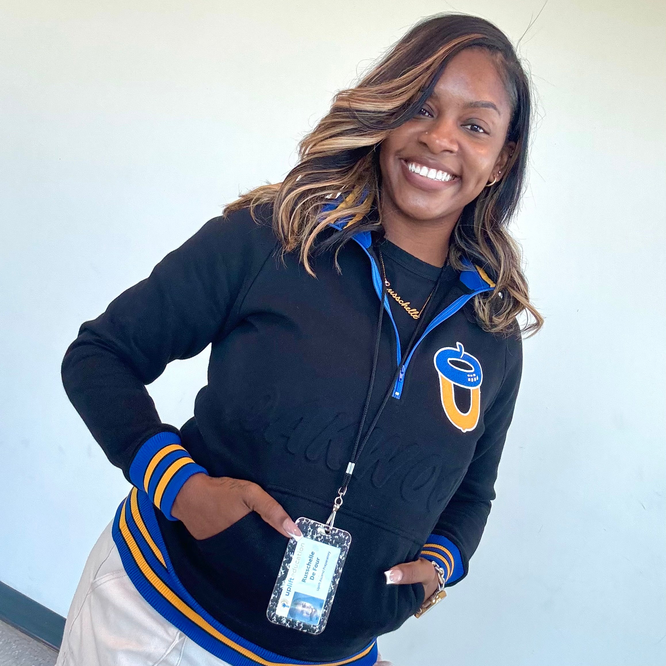 Oakwood Black Quarter Zip Sweatshirt