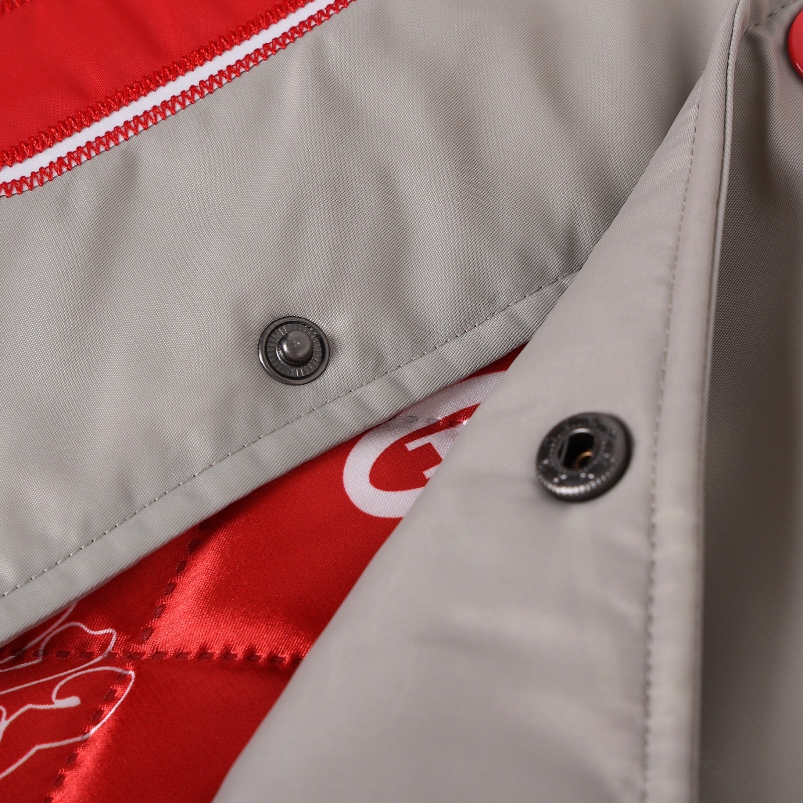 Grey Delta Bomber Jacket Custom Lining