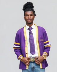Alcorn Purple Fleece Cardigan
