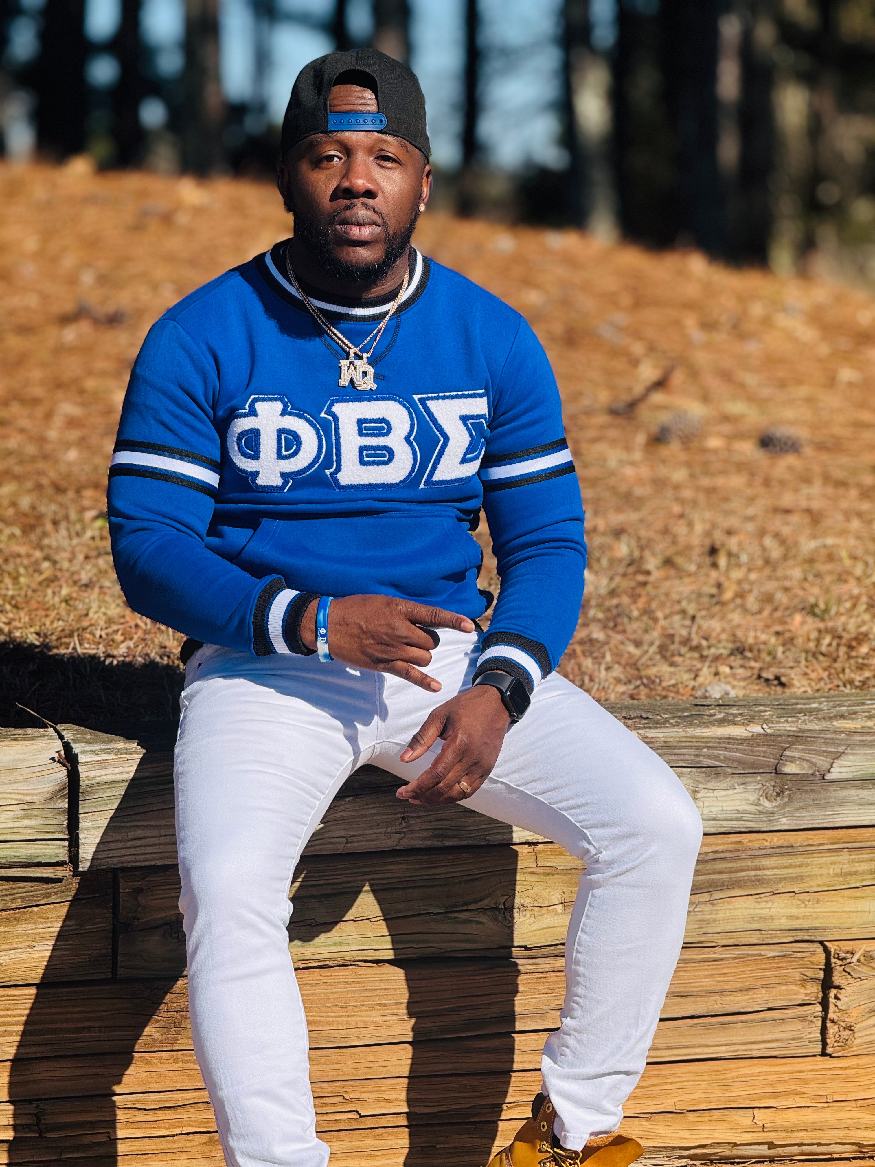 Phi Beta Sigma Blue Chenille Crewneck