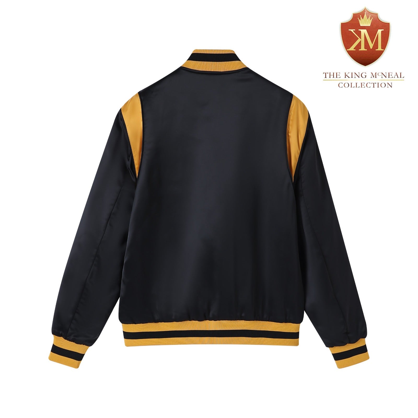 Alpha Black/Gold Bomber Jacket
