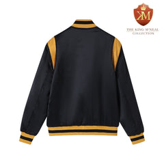 Alpha Black/Gold Bomber Jacket