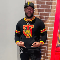 Tuskegee Black Pocket Crewneck