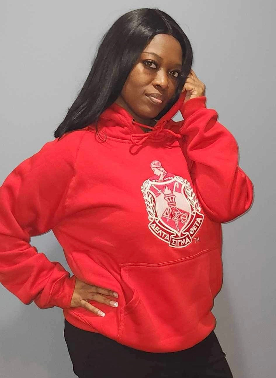 Delta Red Premium Crest Hoodie