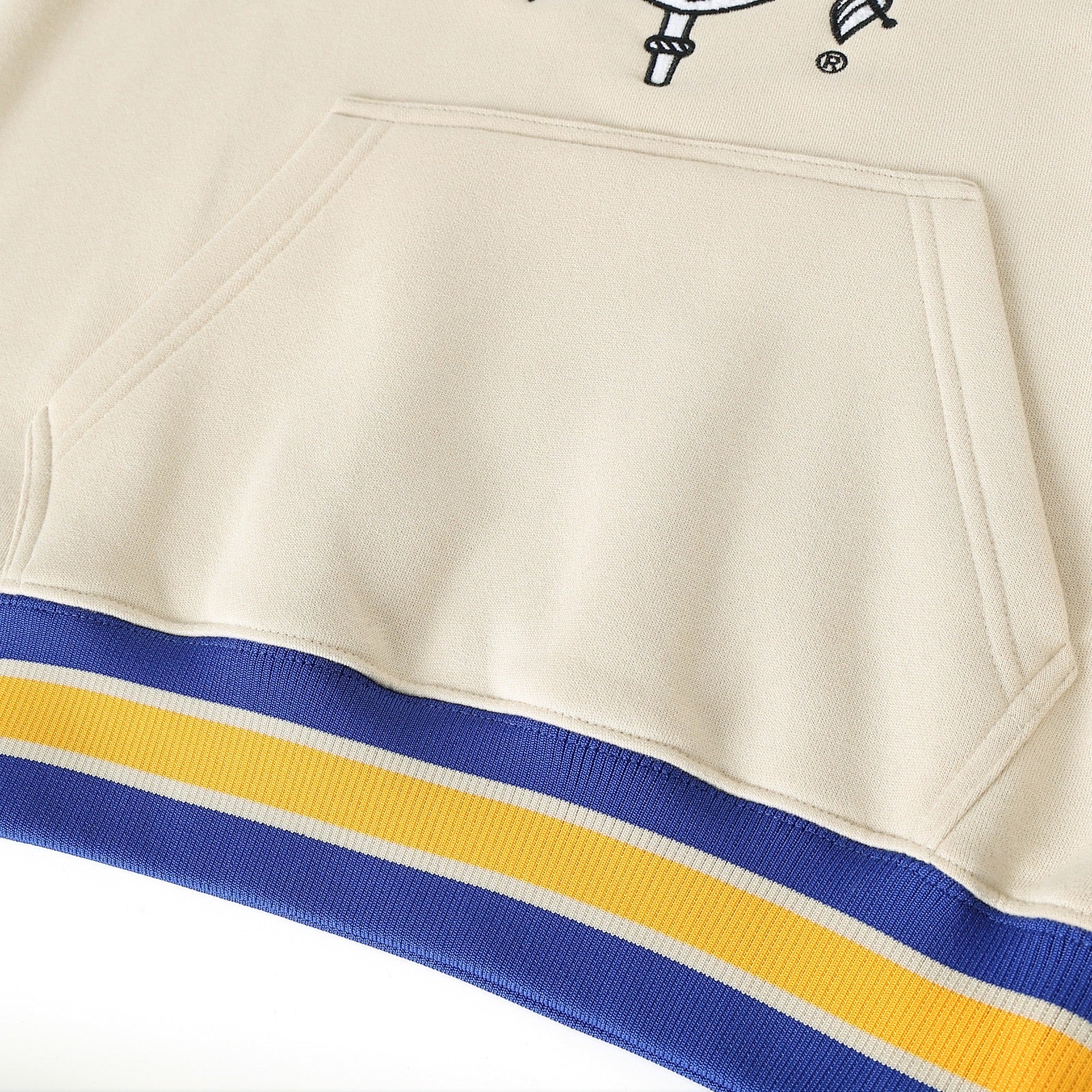 SGRho Crest Neutral Chenille Pocket Crewneck