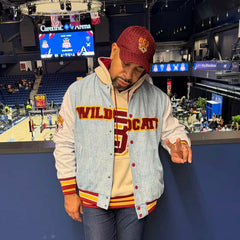 Bethune-Cookman Denim Bomber Jacket