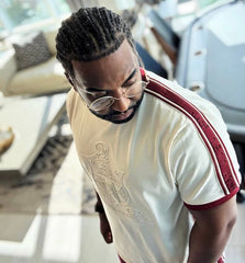 Kappa Cream Tapered Embossed Premium Crest Shirt