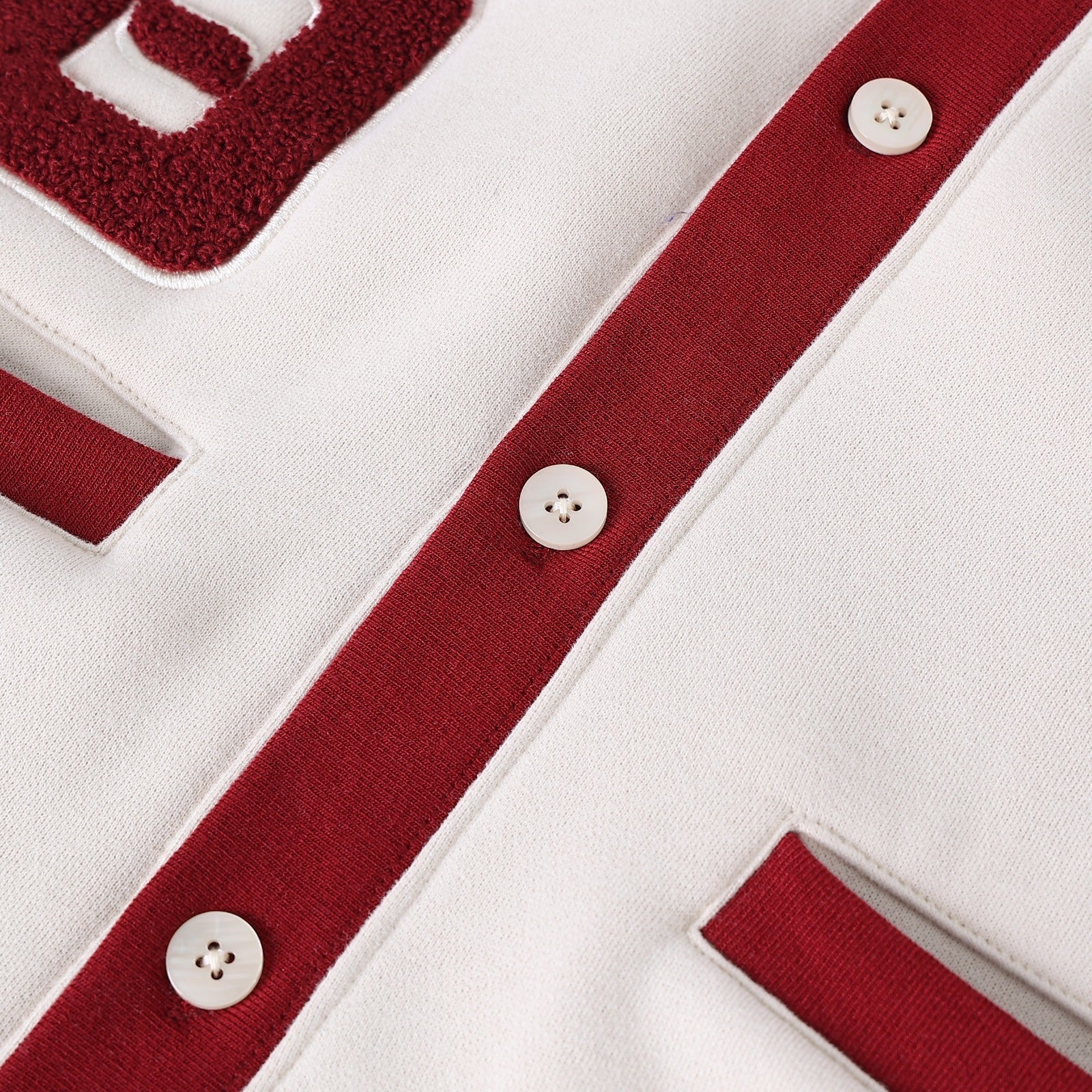 Delta Cream Fleece Cardigan Unisex Fit