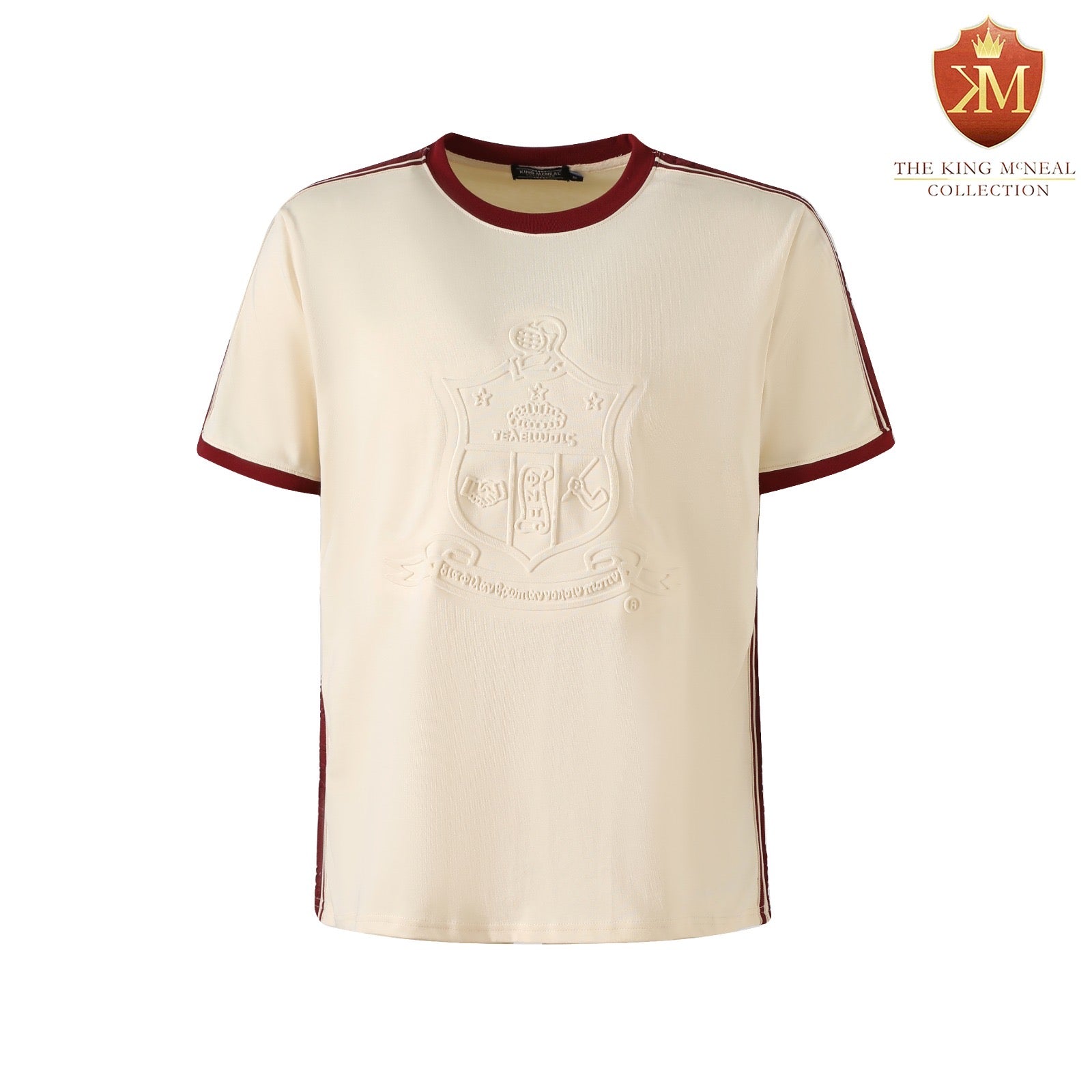 Kappa Cream Tapered Embossed Premium Crest Shirt