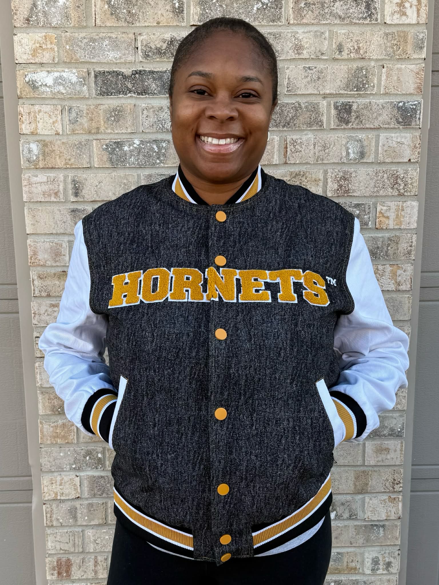 Alabama State Black Denim Bomber Jacket