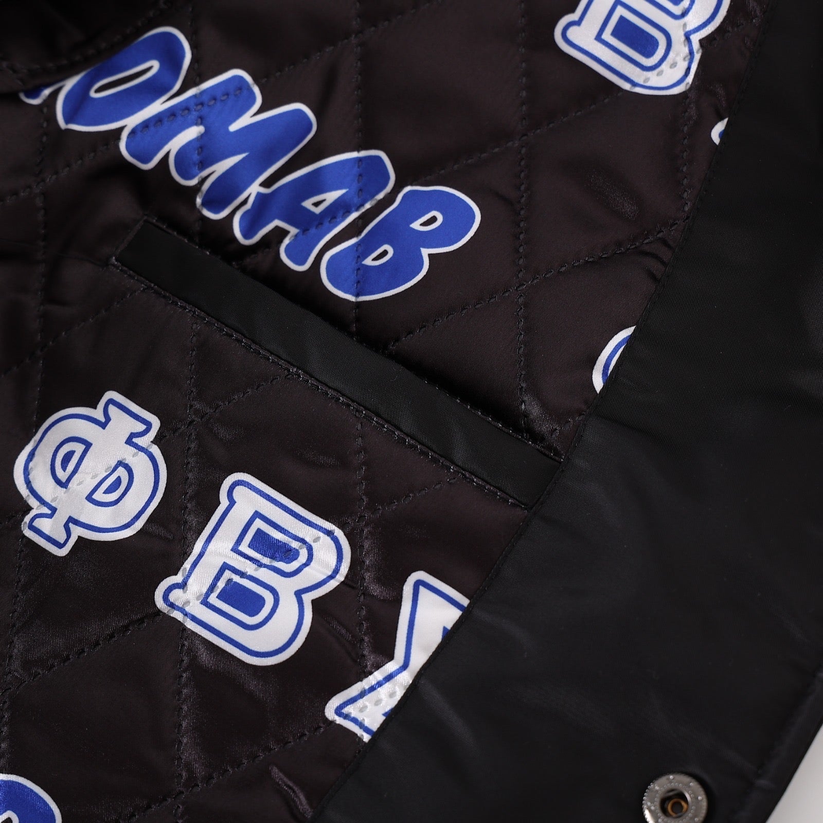 Sigma Black Bomber Jacket Custom Lining