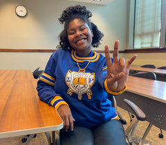 SGRho Chenille Crest Crewneck