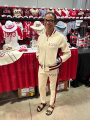 Delta Cream Air Tech Fleece Warm Up Jacket