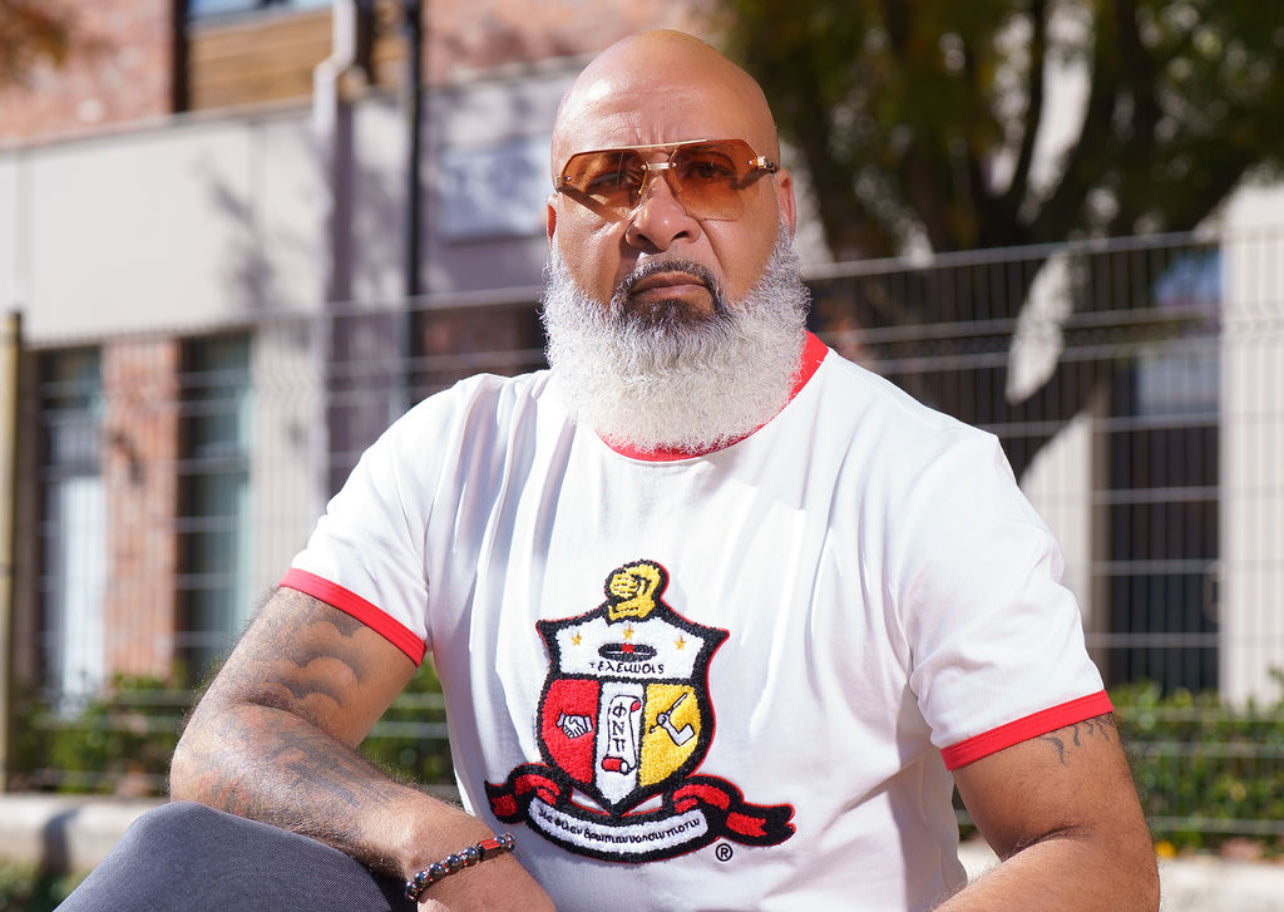 Kappa White Chenille Crest Ringer Premium Shirt