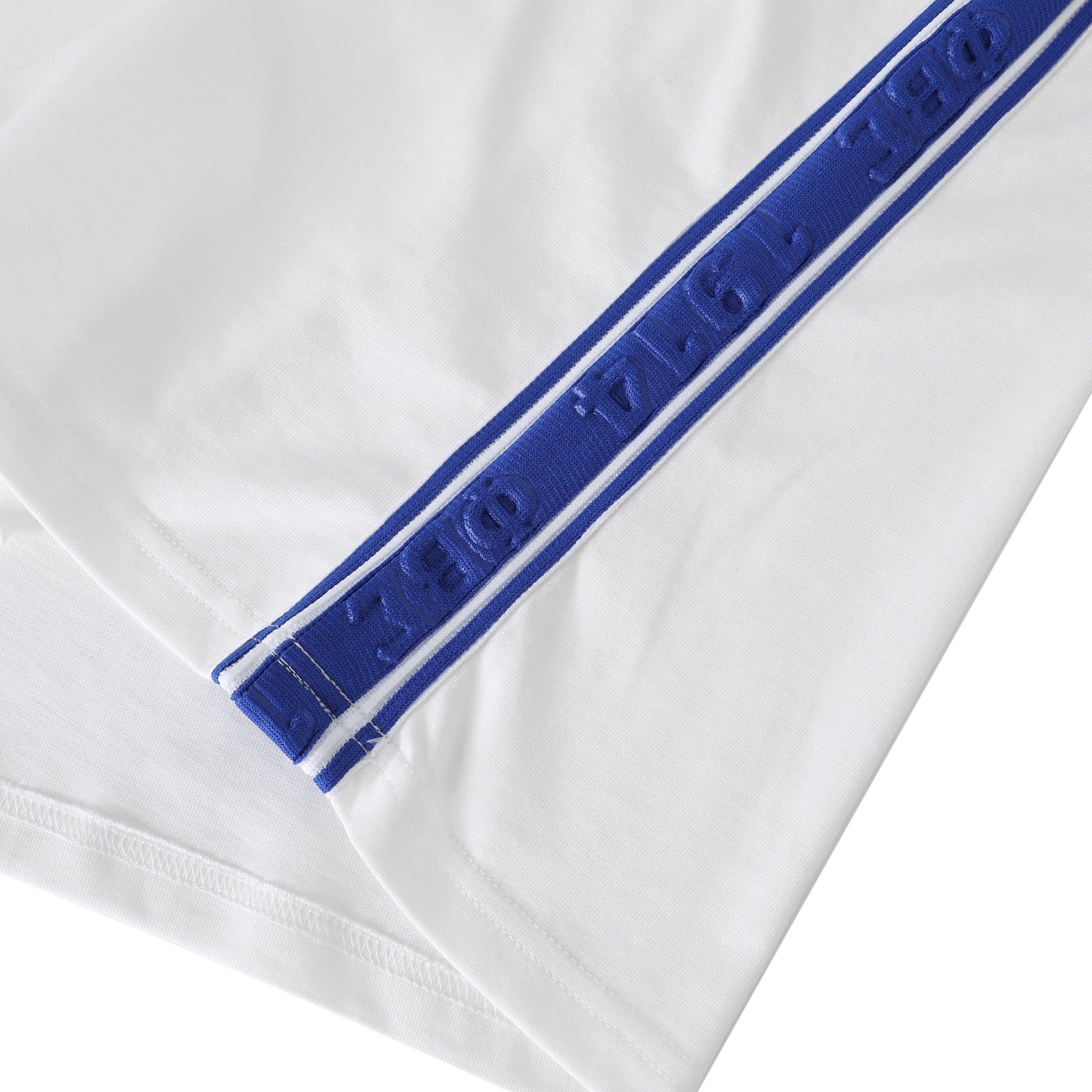 Sigma White Tapered Embossed Premium Crest Shirt