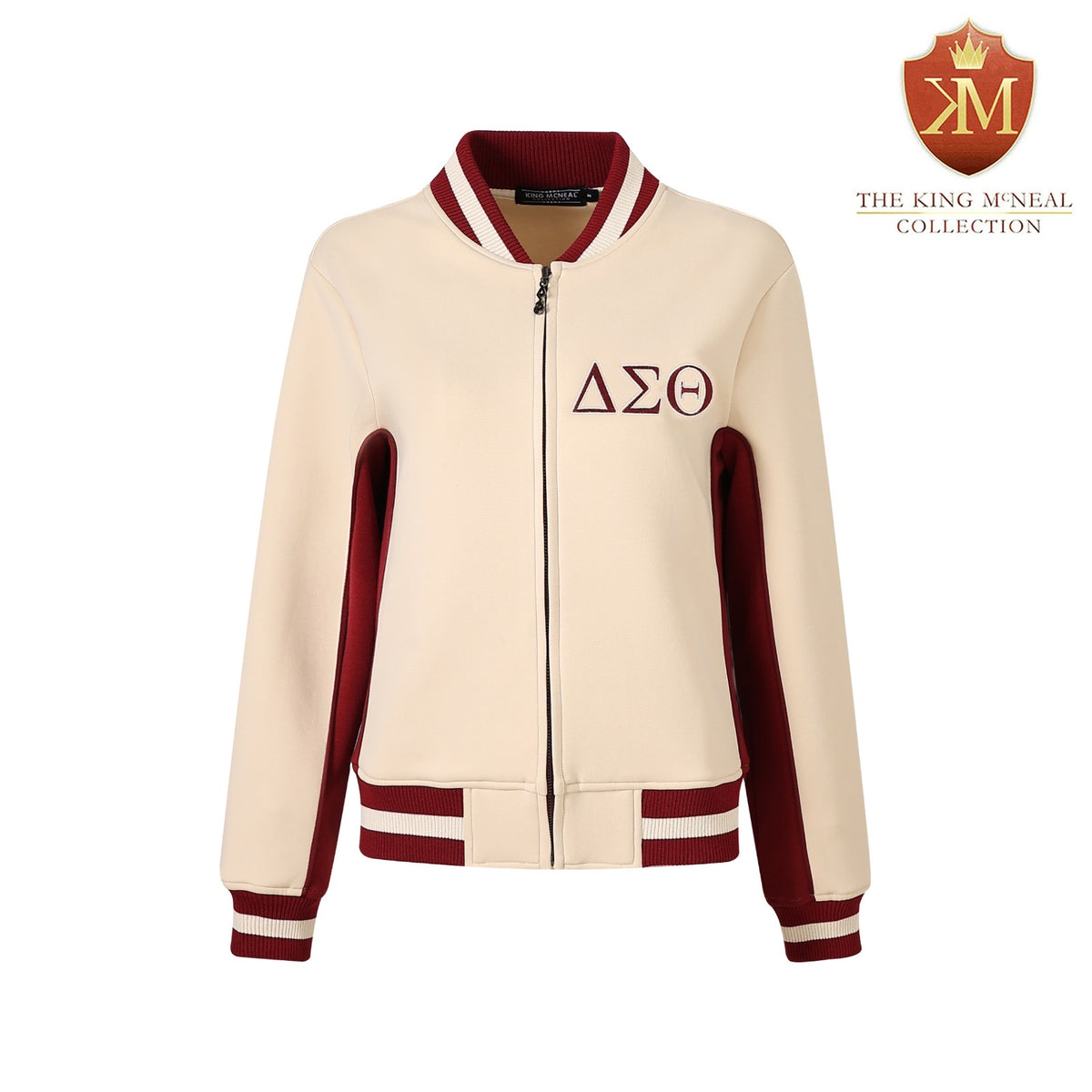 Delta Cream Air Tech Fleece Warm Up Jacket