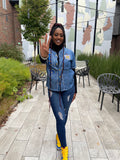 SGRho Denim Baseball Jersey