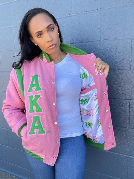 AKA Wool and Leather Letterman Jacket Final Sale – The King McNeal