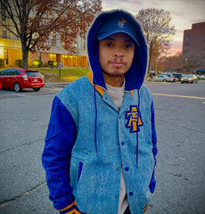 North Carolina A&T Denim Bomber