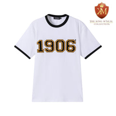 1906 White Premium Chenille Ringer Shirt