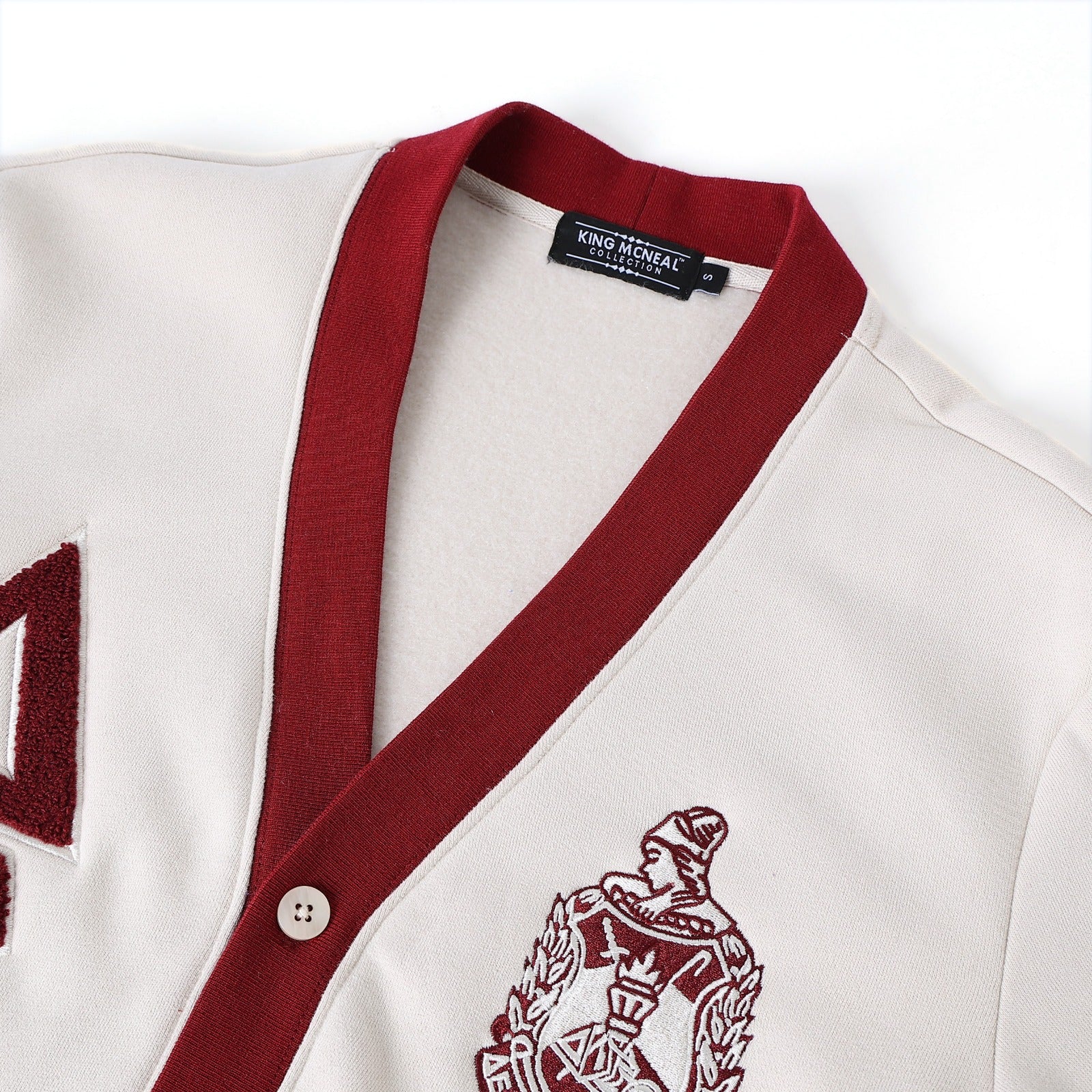 Delta Cream Fleece Cardigan Unisex Fit