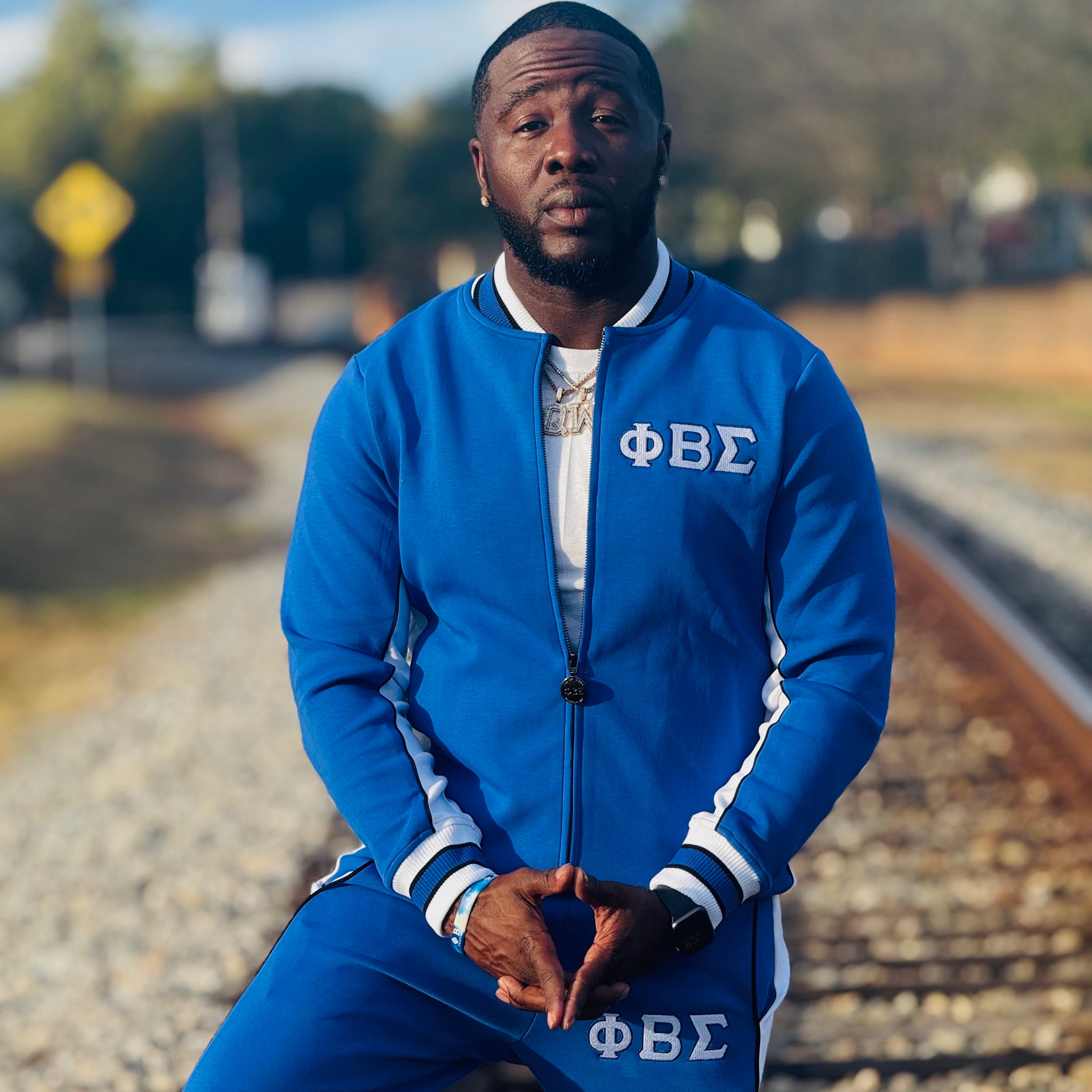 Sigma Blue Air Tech Fleece Warm Up Jacket