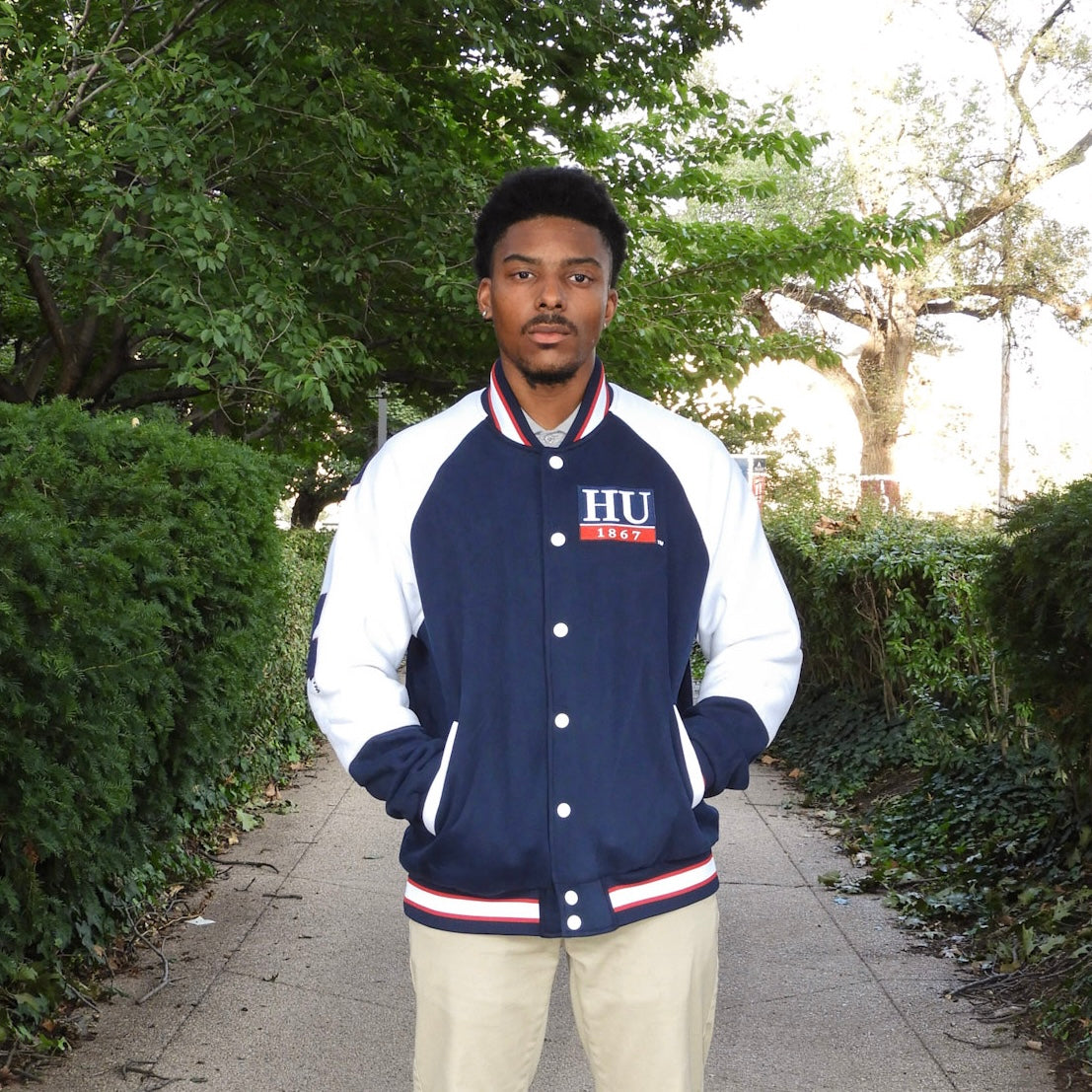 Howard University Navy Fleece Jacket